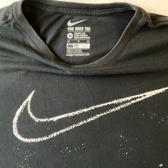 Nike Dri-fit Men Short Sleeve T-shirt Size XL, Black - Picture 5 of 7